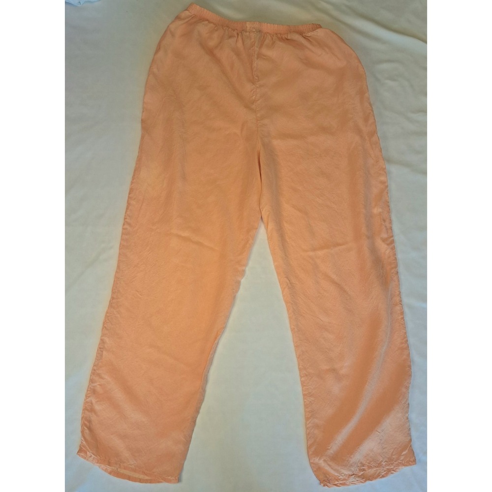 FROXX RARE Vtg Peach Bemberg Lounge Pants FLAW Women's M‎ Luxurious Old Money